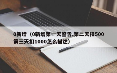 0新增（0新增第一天警告,第二天扣500第三天扣1000怎么描述）